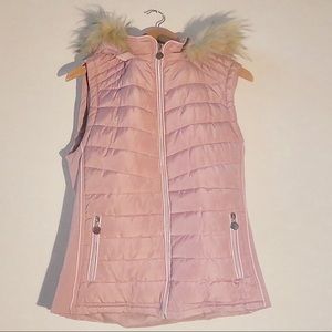 YMI pink puffer vest